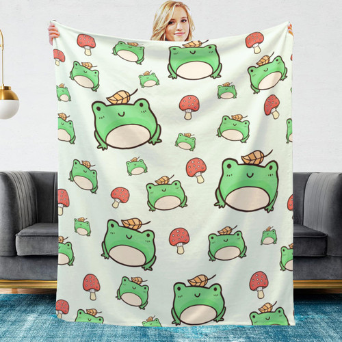 Frog Blanket Frog Throw Blanket,Flannel Blanket Cozy Fuzzy Soft Throws Blanket for Couch Home Decor,Lightweight Frog Throw Blanket for Sofa Bed Traveling Camping Adults Kids Teens Gifts 50x60 in Frog Blanket Frog Throw Blanket,Flannel Blanket Cozy Fuzzy Soft Throws Blanket for Couch Home Decor,Lightweight Frog Throw Blanket for Sofa Bed Traveling Camping Adults Kids Teens Gifts 50x60 in