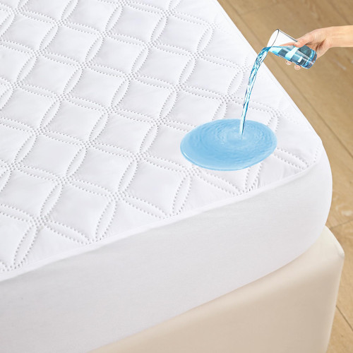 FELTYBED Queen Mattress Protector, Waterproof Mattress Cover with Deep Pocket Fitted Up to 6"-21" inches, Soft Breathable Noiseless Bed Mattress Pad Cover,Washable White FELTYBED Queen Mattress Protector, Waterproof Mattress Cover with Deep Pocket Fitted Up to 6"-21" inches, Soft Breathable Noiseless Bed Mattress Pad Cover,Washable White