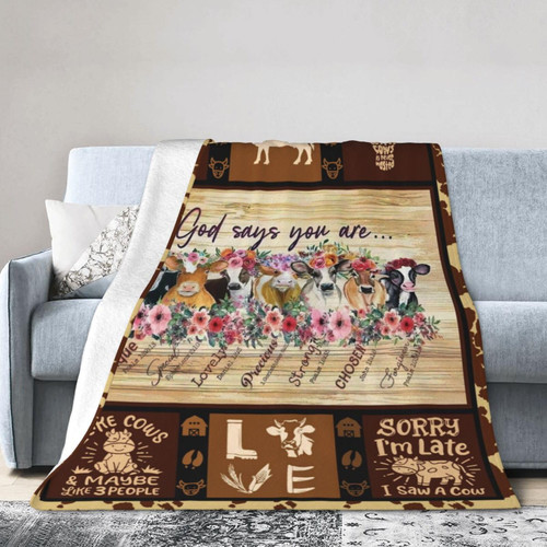 Cow Blanket for Girls Woman Cows Throw Blanket for Man Boys Fleece Soft Cozy Warm Fuzzy Cow Blanket Gifts for Kids Adults Couch Sofa Bed 50"X40" Cow Blanket for Girls Woman Cows Throw Blanket for Man Boys Fleece Soft Cozy Warm Fuzzy Cow Blanket Gifts for Kids Adults Couch Sofa Bed 50"X40"