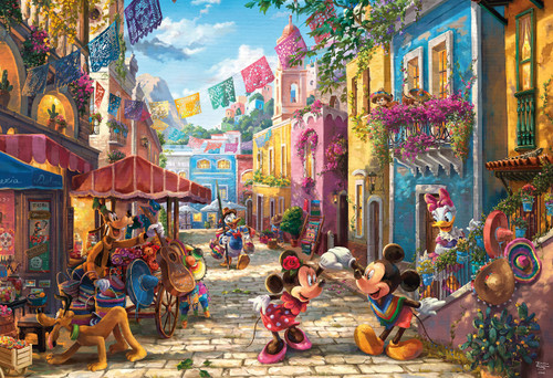 Ceaco - Thomas Kinkade - Disney Dreams Collection - Mickey and Minnie in Mexico - 2000 Piece Jigsaw Puzzle