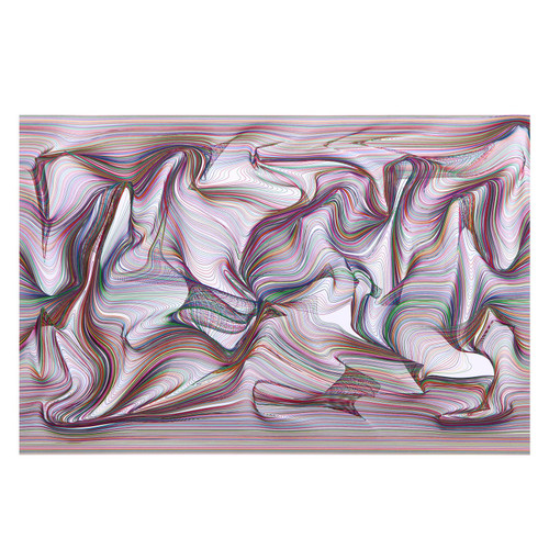 Bgraamiens Puzzle-Twisted Lines-1000 Pieces Rectangle Puzzle Color Challenge Jigsaw Puzzles for Adults and Kids(Twisted Lines)