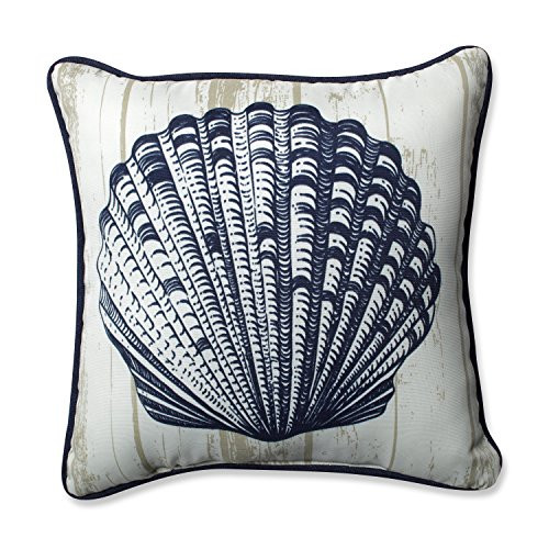 Pillow Perfect Outdoor/Indoor Lakelife Navy Shell 16.5-Inch Throw Pillow
