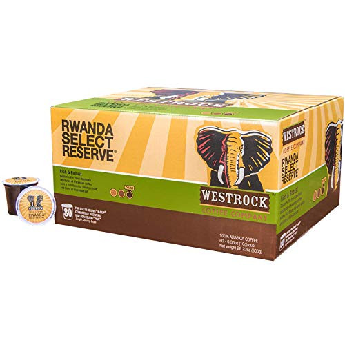 Westrock Coffee Rwanda Select Reserve Dark Roasted Single Serve Gourmet Coffee 80 Count cups