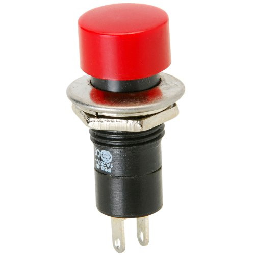Parts Express Momentary N.O. Classic Large Push Button Switch Red