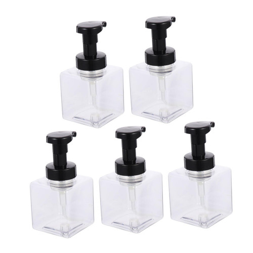 LABRIMP 5pcs Foam Bottle Foam Pump Bottle Shampoo Bottles Refillable Empty Foam Pump Bottles Lotion Bottles Travel Lotion Dispenser Shampoo Dispenser Bottles Portable Shampoo Pump The Pet