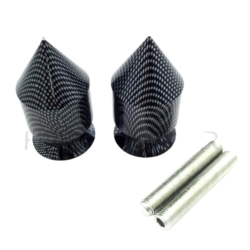HONGK- Carbon Spike Swingarm Spools 10mm Thread No logo Compatible with Kawasaki Ninja 250R 2008-2011/ ZX-10R ZX1000 2004-2010/ ZX-12R ZX1200 2000-2005 [B01LP9MJR6]