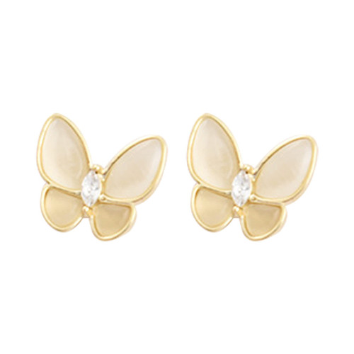 PSVOD Earrings Studs for Girl,1 Pair Fashion Earrings Skin-Friendly Rust-Proof Copper Glossy Appearance Stylish Ear Studs for Women