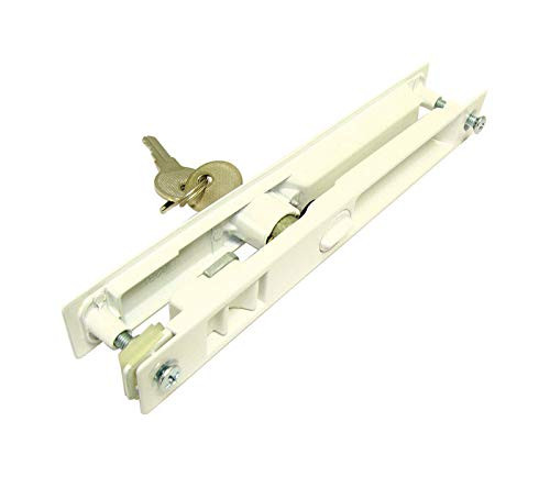 Barton Kramer Patio Door Lock White Glass