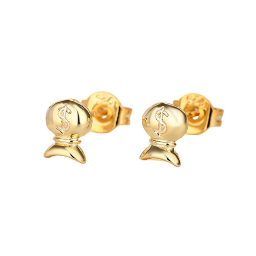 PSVOD Earrings 1 Pair Stud Earrings Exquisite Bow-Knot Rhinestone Ear Decoration Copper Piercing Studs Women Men Jewelry Birthday Gift Stud (Color : Navy)