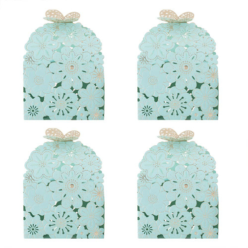 50 Pcs Butterfly Candy Boxes Favor Hollow Out Butterfly Flower Gift Boxes Bridal Shower Birthday Party Wedding Favor Candy Boxes