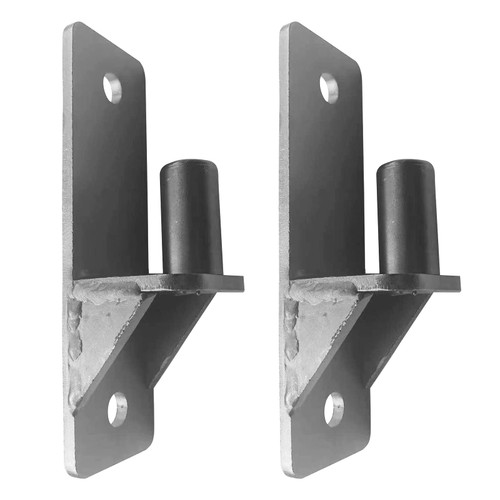 Wall Mount Gate Hinges Flat Back Wall Gate Hinge 2 Packs Fence Gate Hinge Fence Door Post Chain Link Fence Gate Hinge with 5/8 Hinge Pin
