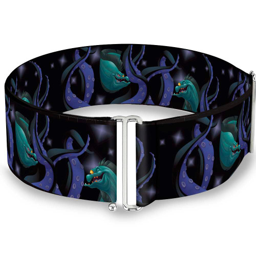 Buckle-Down Women's Cinch Belt Flotsam Jetsam Ursula Tentacles 28 to 52 Inch, Multicolor