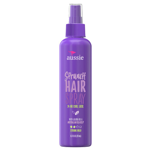 Aussie Non-Aerosol Hairspray with Jojoba Oil & Sea Kelp, Sprunch, 8.5 Fl Oz (Pack of 3) Aussie Non-Aerosol Hairspray with Jojoba Oil & Sea Kelp, Sprunch, 8.5 Fl Oz (Pack of 3)