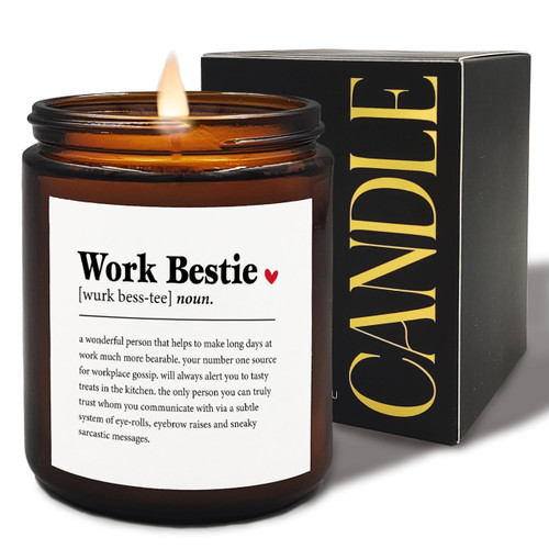 XUISWELL Work Bestie Candle, Work Bestie Gifts for Women, Funny Coworker Gifts for Women, Work Bestie Christmas Birthday Gifts, Farewell Going Away Gifts for Coworker Friends, Bestie Scented Holders XUISWELL Work Bestie Candle, Work Bestie Gifts for Women, Funny Coworker Gifts for Women, Work Bestie Christmas Birthday Gifts, Farewell Going Away Gifts for Coworker Friends, Bestie Scented Holders