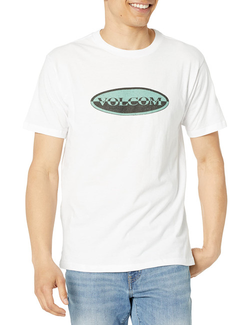Volcom Men's Regular Ovoid Short Sleeve Tee, White, Large