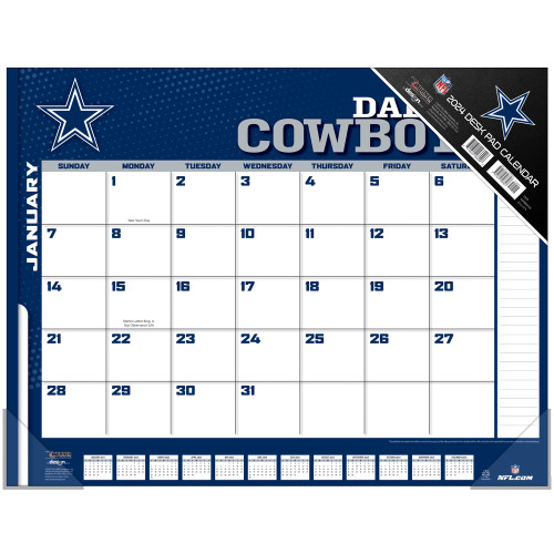 Turner Sports Dallas Cowboys 2024 22X17 Desk Calendar (24998061534)
