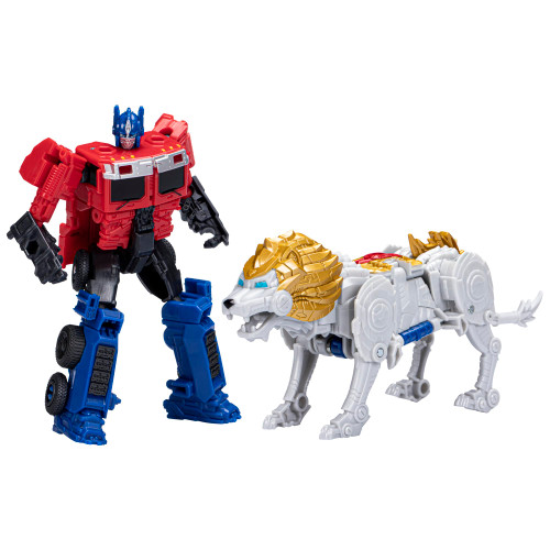 Transformers: Rise of The Beasts Movie, Beast Alliance, Beast Combiners 2-Pack Optimus Prime & Lionblade Toys, Ages 6 and Up, 5-inch Transformers: Rise of The Beasts Movie, Beast Alliance, Beast Combiners 2-Pack Optimus Prime & Lionblade Toys, Ages 6 and Up, 5-inch