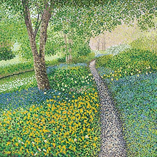 Susan Entwistle Art Daffodil Path Greetings Card, 15 cm x 15 cm, Paper, Multicolour, 15 x 15 x 1 cm