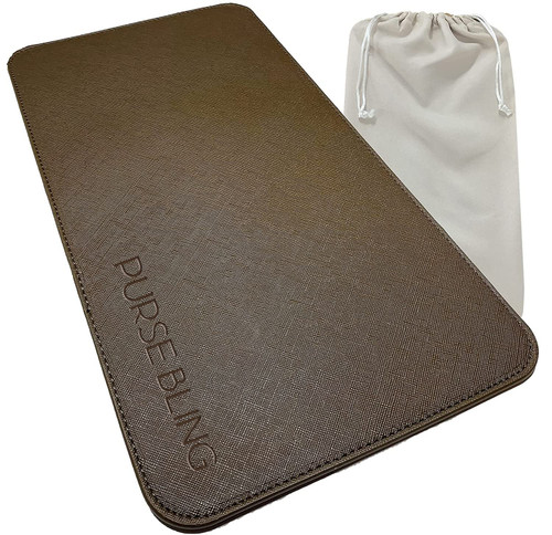 Purse Bling Speedy 25 Base Shaper, Brown Bag Shaper for LV Speedy Bags and other LV Totes, Vegan Leather (Brown, Speedy 25)