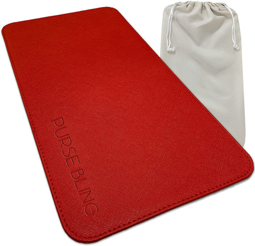 Purse Bling Speedy 30 Base Shaper, Red Bag Shaper for LV Speedy Bags and other LV Totes, Vegan Leather (Red, Speedy 30)