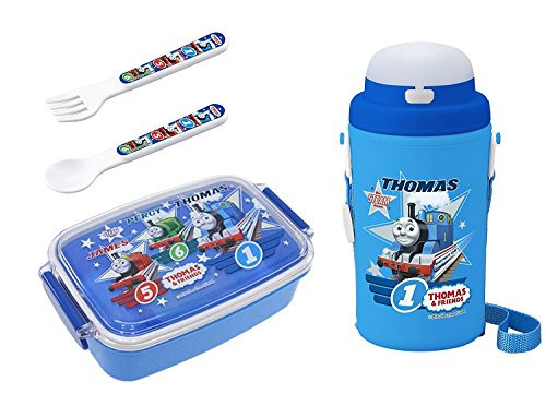 4 Thomas the Tank Engine Products  Lunch Box, Thermos with Straw, Spoon and Fork
