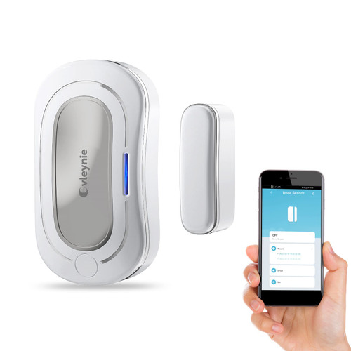 Tuya Smart Life Zigbee Door/Window Sensor Rechargeable Contact Sensor for Home Security Works with Tuya Zigbee Devices Build-in Tuya Zigbee Hub Via Tuya Smart Life APP (Tuya Zigbee Hub Required)