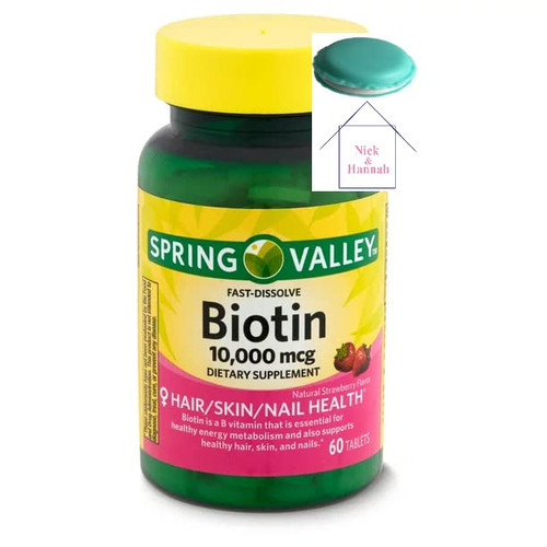 Spring Valley Fast-Dissolve Biotin Dietary Supplement, 10,000 mcg, 60 Count Spring Valley Fast-Dissolve Biotin Dietary Supplement, 10,000 mcg, 60 Count