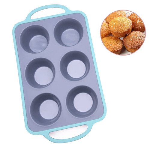 NEZART Silicone Muffin and Cupcake Pan, Stainless steel Side Silicone Baking Cups, BAP Free Cupcake Mold for Homemade Muffins, Cupcakes, Quiches and Frittatas