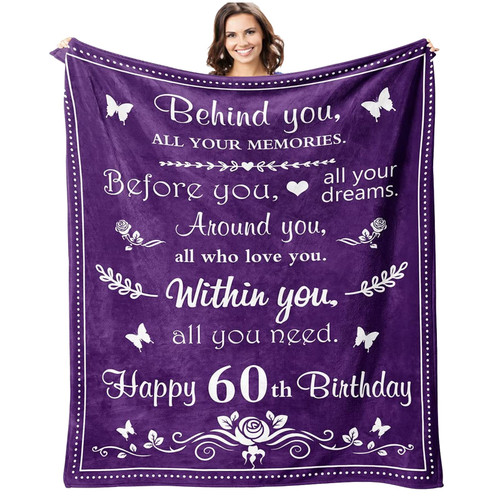 60th Birthday Gifts for Women Men 60 Year Old Birthday Gifts 60 Year Blanket Gifts 60th Funny Gift Idea 60th Birthday Gift Ideas Gifts for 60 Year Old Female Male Women Men (60th Birthday, 50"x60") 60th Birthday Gifts for Women Men 60 Year Old Birthday Gifts 60 Year Blanket Gifts 60th Funny Gift Idea 60th Birthday Gift Ideas Gifts for 60 Year Old Female Male Women Men (60th Birthday, 50"x60")