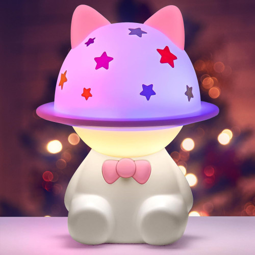 MENG YANG Cute Kids Night Light,6 Colors Dimmable Touch Control Rechargeable Nursery Lamp,Portable Kawaii Stuff Desk Room Decor,Gifts for Toddler Boys Girls (Kitty) MENG YANG Cute Kids Night Light,6 Colors Dimmable Touch Control Rechargeable Nursery Lamp,Portable Kawaii Stuff Desk Room Decor,Gifts for Toddler Boys Girls (Kitty)