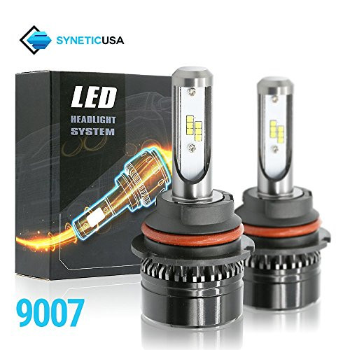 Syneticusa 9007 LED High/Low Beam LED Headlight Conversion Kit DRL Light Bulbs 120W CSP 6000K White