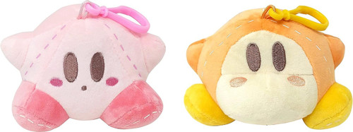 Kirby and Waddle Dee Pose Dangler Plush- 2 in 1 Set