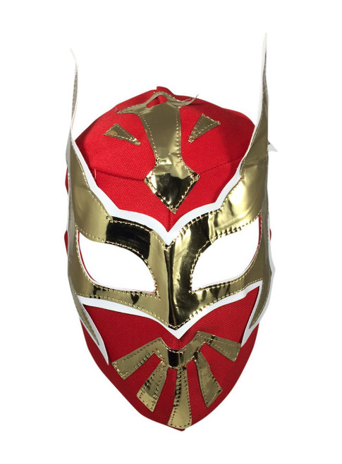 Del Mex Lycra Lucha Libre Adult Luchador Mexican Wrestling Mask Costume (Sin Cara (Red))