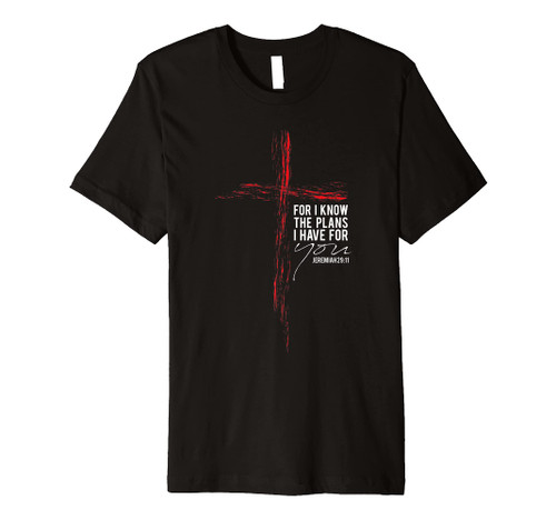 Jeremiah 29:11 Christian Religious Bible Verse Gifts Cross Premium T-Shirt