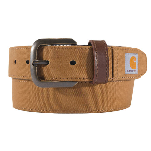 Carhartt Women's Casual Rugged Belts, Available in Multiple Styles, Colors & Sizes, Canvas Duck Brown, Medium