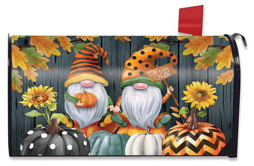Briarwood Lane Fall Gnomes Humor Large Mailbox Cover Autumn Pumpkins **Oversized**