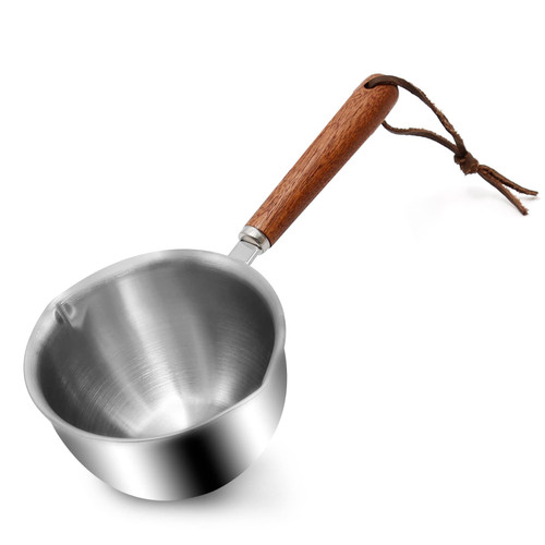 200ml/ 6.7oz Butter Warmer Pan with Dual Pour Spouts, Stainless Steel Milk Warmer Pot, Long Heat- Resistant Handle Small Sauce Pan for Stove Top, Chocolate Melting, Coffee Tea Soup Warming 200ml/ 6.7oz Butter Warmer Pan with Dual Pour Spouts, Stainless Steel Milk Warmer Pot, Long Heat- Resistant Handle Small Sauce Pan for Stove Top, Chocolate Melting, Coffee Tea Soup Warming