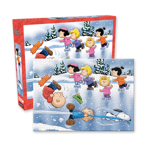 AQUARIUS Charlie Brown Christmas Skating Puzzle (1000 Piece Jigsaw Puzzle) - Glare Free - Precision Fit - Virtually No Puzzle Dust - Officially Licensed Peanuts Merchandise & Collectibles - 20x27 in AQUARIUS Charlie Brown Christmas Skating Puzzle (1000 Piece Jigsaw Puzzle) - Glare Free - Precision Fit - Virtually No Puzzle Dust - Officially Licensed Peanuts Merchandise & Collectibles - 20x27 in