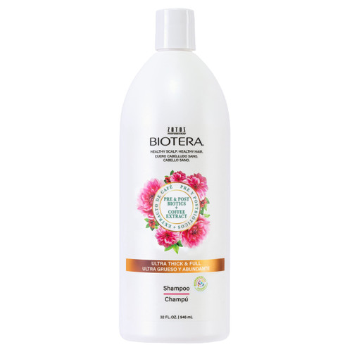 Biotera Ultra Thick & Full Volumizing Shampoo | Increases Volume to Fine, Limp Hair | Microbiome Friendly | Vegan & Cruelty Free | Paraben Free | Color-Safe | 32 Fl Oz