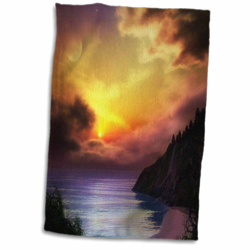 3dRose Florene Tropic Sunset - A Caribbean Sunset - Towels (twl-80780-1)