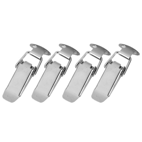 Accessbuy 4 pack Spring Loaded Stainless Toggle Latch Catch Hasp Case Box Chest Trunk