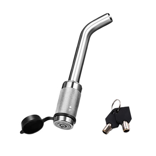 ERINGOGO Trailer Lock Auto Hitch Lock Swivel Head Receiver Lock Hitch Receiver Pin Lock Trailer Hitch Locking Pin Anti Lock Pin Auto Car Accessories Towing Hook Refit Bumper Carbon Steel