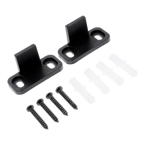 Angoily 6 Sets Sliding Door Floor Guide Black Door Stopper Door Closet Blocker Sliding Barn Door Bottom Closet Door Floor Guide Barn Door Guide Plastic American Style Protector