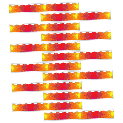 Happyyami 12pcs White Boards Bulletin Boards Replaceable Border Trim Replaceable Bulletin Board Border Festival Border Trim Festival Accessories Blackboard Border PVC Billboard Magnetic