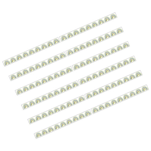 Happyyami 12pcs White Boards Bulletin Boards Festival Bulletin Board Border Festival Accessories Magnetic Border Magnetic Removable Border Trim Bulletin Board Magnetic Cute Billboard PVC