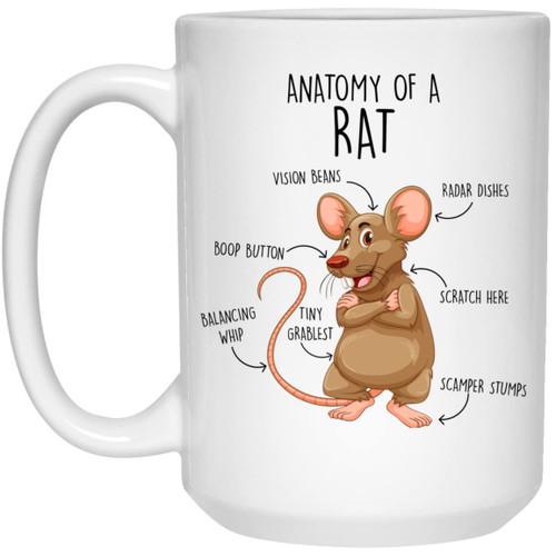 Rat Coffee Mug, Cute Rat Gift, Rat Lover, Rat Cup, Gift For Her, Him, Housewarming, Birthday, Rat Decor, Rat Mom, Rat Dad, Mouse Mug Anatomy 15oz Rat Coffee Mug, Cute Rat Gift, Rat Lover, Rat Cup, Gift For Her, Him, Housewarming, Birthday, Rat Decor, Rat Mom, Rat Dad, Mouse Mug Anatomy 15oz