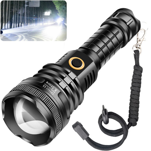 Rechargeable Led Flashlights High Lumens - 200000LM LED Rechargeable Flashlights, Super Bright Flashlight Powerful Flashlights, 5 Modes High Powered USB Flashlight for Home Emergencies Hiking Camping Rechargeable Led Flashlights High Lumens - 200000LM LED Rechargeable Flashlights, Super Bright Flashlight Powerful Flashlights, 5 Modes High Powered USB Flashlight for Home Emergencies Hiking Camping