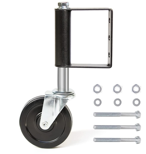 4 Inches Heavy Duty Spring Loaded Gate Caster Wheels, 275 lbs Load Capacity