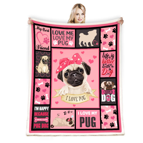 Juirnost Pug Gifts for Pug Lovers,Pug Blankets for Pug Lovers,Pug Blanket,Gifts for Girls Woman Pug Lovers Pug Dog Blanket for Bed Sofa Couch Animal Plush Blanket for Dog Lovers 50X60inch Juirnost Pug Gifts for Pug Lovers,Pug Blankets for Pug Lovers,Pug Blanket,Gifts for Girls Woman Pug Lovers Pug Dog Blanket for Bed Sofa Couch Animal Plush Blanket for Dog Lovers 50X60inch