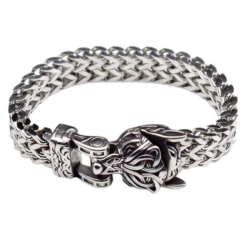 joymiao Viking Bracelet for Men Wolf Bracelet Stainless Steel King Chain Bracelet Nordic Viking Arm Rings for Women Celtic Jewelry joymiao Viking Bracelet for Men Wolf Bracelet Stainless Steel King Chain Bracelet Nordic Viking Arm Rings for Women Celtic Jewelry